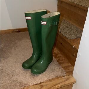 Light Green Hunter Rainboots